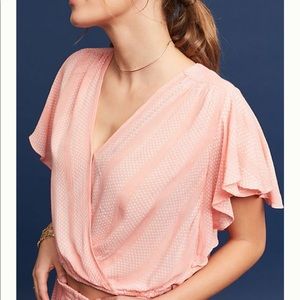 Anthropologie- Maeve Nell Wrap Top
